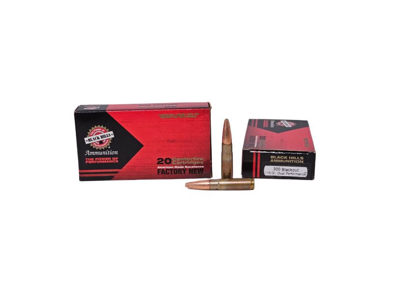 Black Hills .300 AAC Blackout 115 Grain Dual Performance