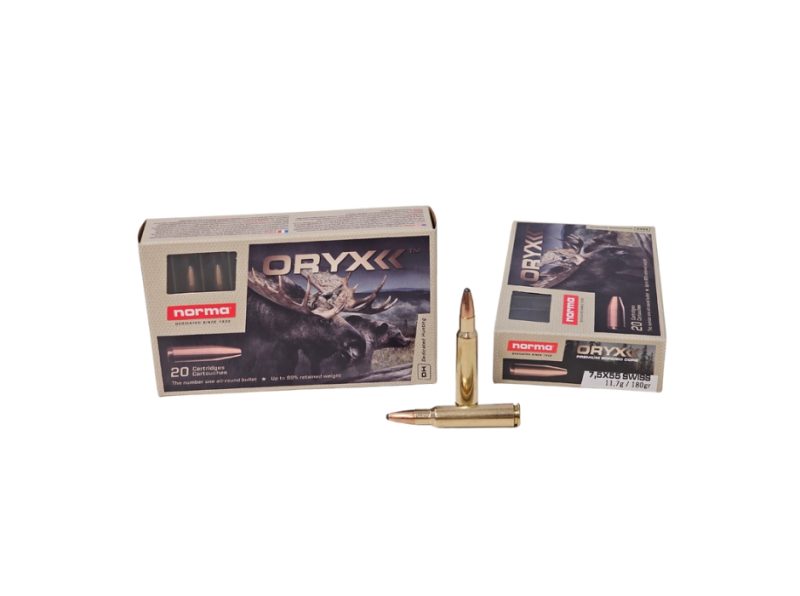 Norma ORYX 7.5x55 Swiss 180 Grain Bonded Soft Point